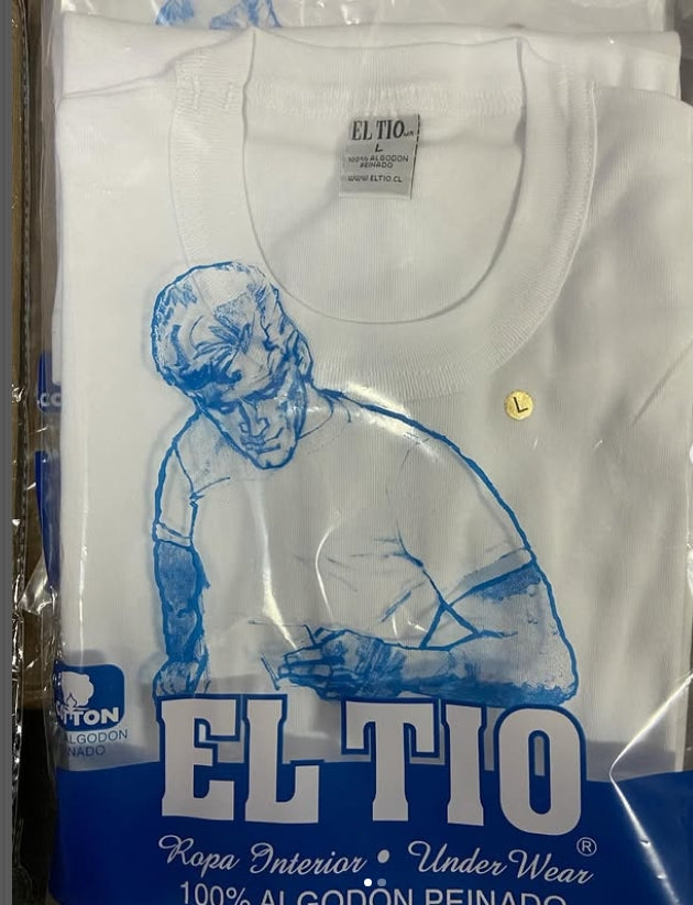 Polera o lanilla de algodón manga corta 100 % en todas las tallas