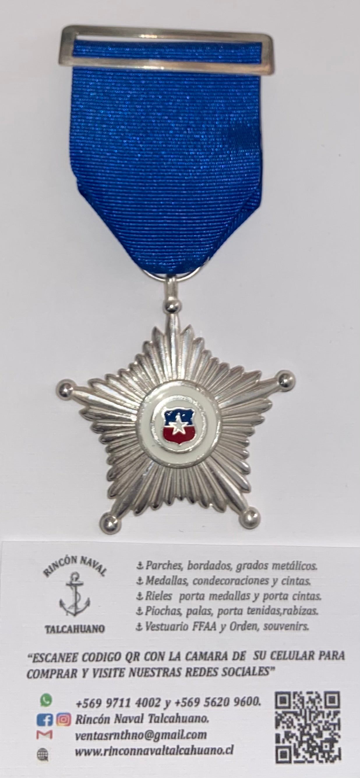 Condecoración al mérito militar gente de mar (20 años de servicio)