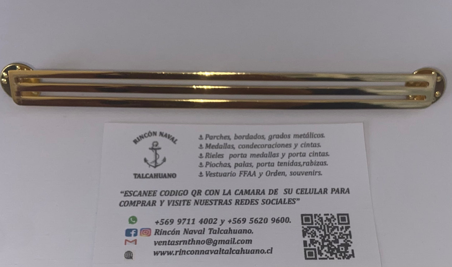 Riel para 3 medallas o condecoraciones