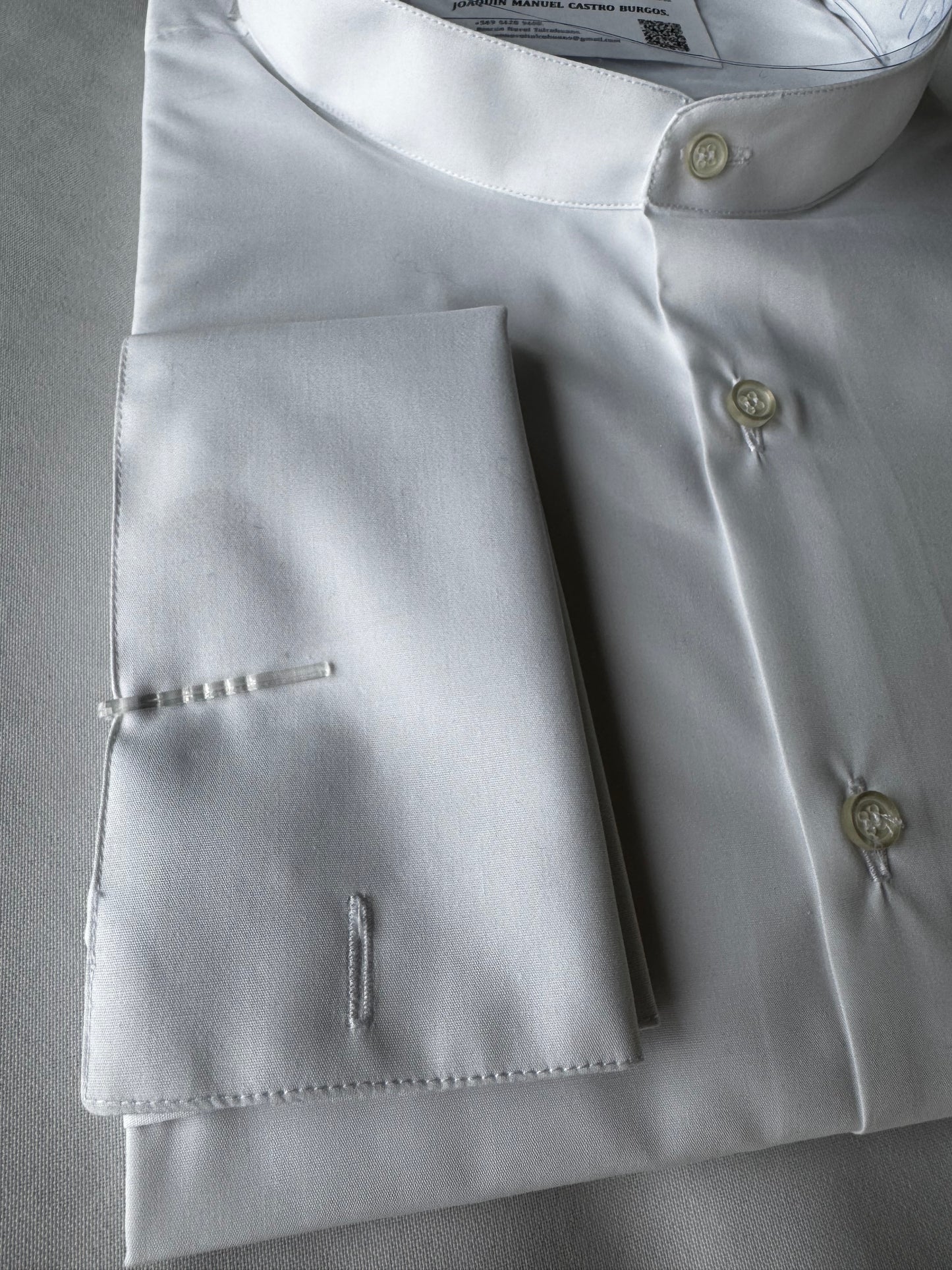 Camisa Mao doble puño con porta o sin porta palas en todas las tallas