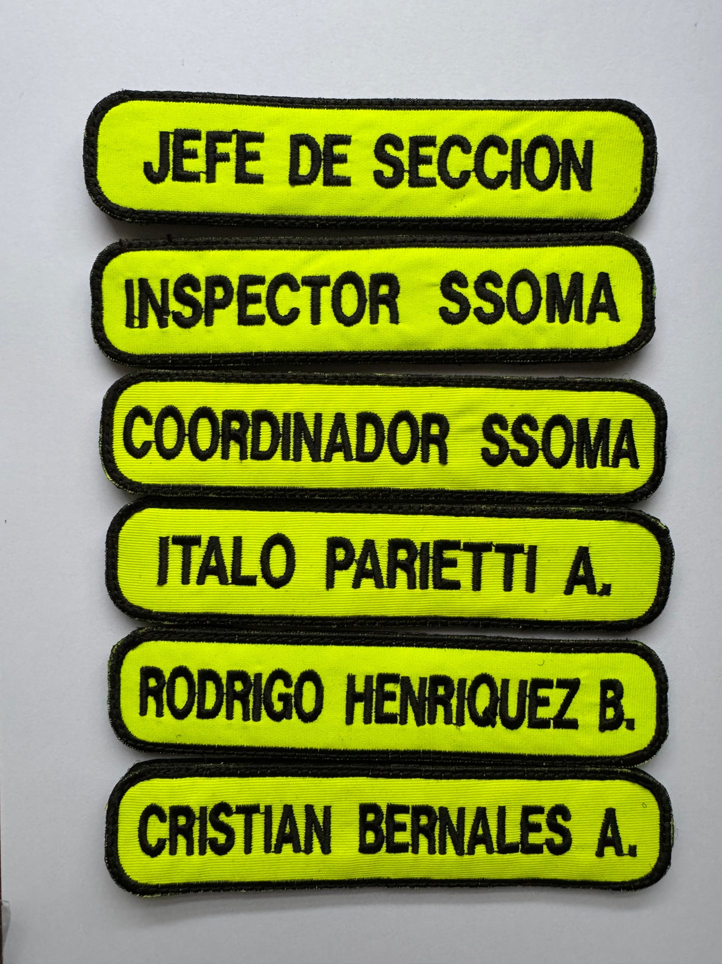 Parche bordado para chaleco de geólogo