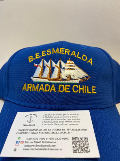 Jockey o quepi bordado de la esmeralda