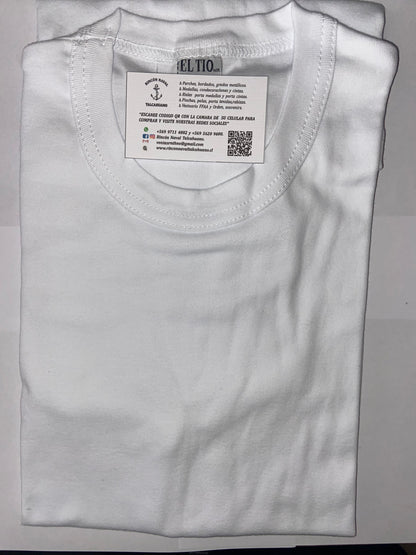 Polera o lanilla 100% algodón manga corta 100 % en todas las tallas