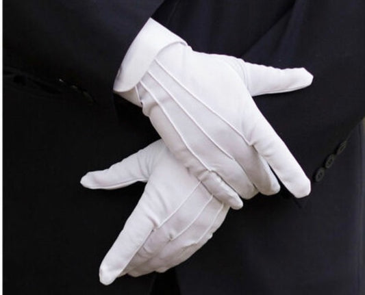 Guantes blancos para desfile