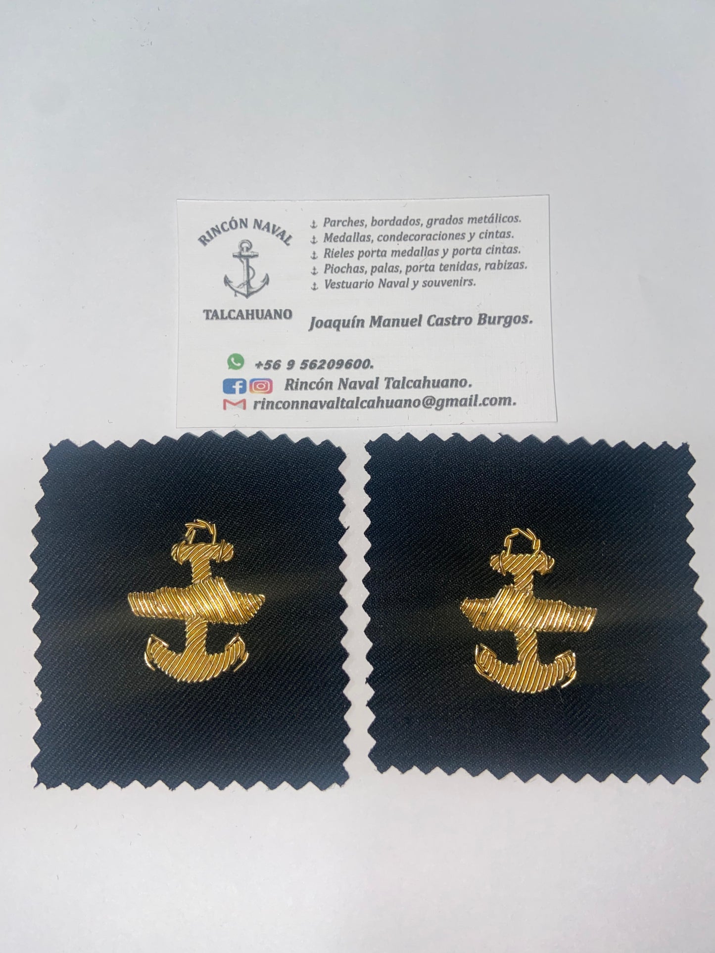 Solapines bordados con hilos de oro de todas las especialidades para la T-11 para SO