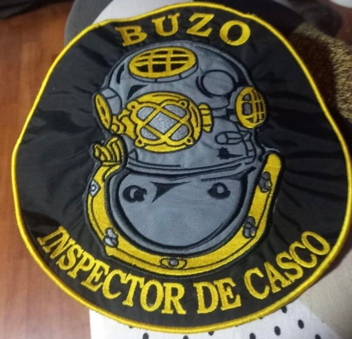 Parche bordado para Buzo inspector de casco (espalda del polar)