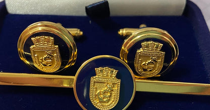 Colleras Armada de Chile y otras bañadas en oro con relieve 3 D