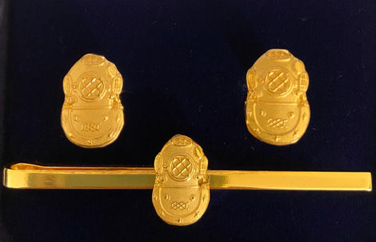 Colleras Armada de Chile bañadas en oro con relieve