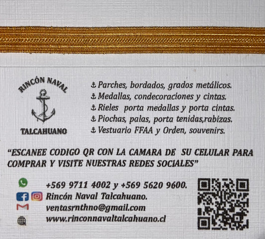 Galón 6.5 mm delgado para T-11 (metro)