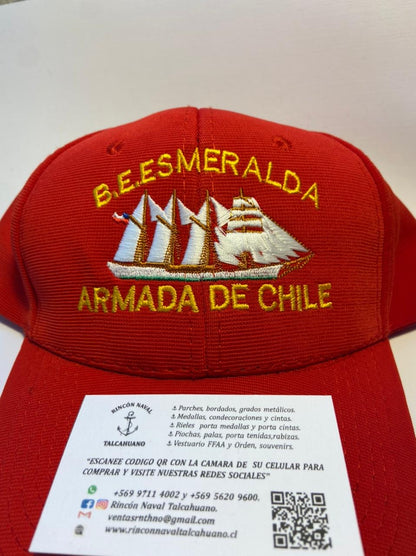 Jockey o quepi bordado de la esmeralda