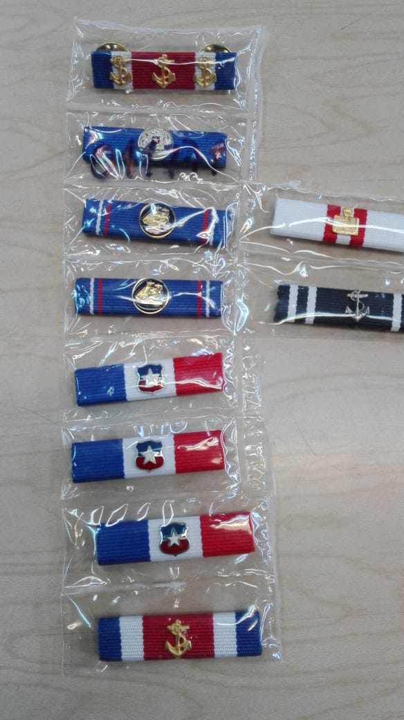 Cintas para Tenida 11, para todas las ramas de las Fuerzas Armadas  Carabineros de Chile