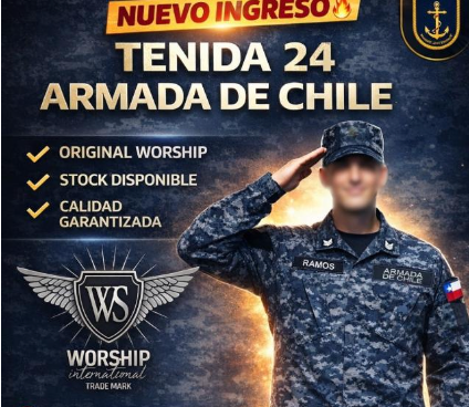 Tenida 24 o universal disponibles de la talla XS a la XL, no incluye quepi ni boina (parches y grados de venden por separado)